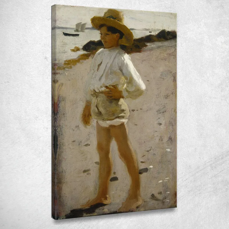 Giovane Ragazzo Sulla Spiaggia John Singer Sargent quadro stampa su tela