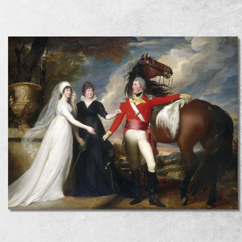Coronel William Fitch Y Sus Hermanas Sarah Y Ann Fitch John Singleton Copley cuadro en lienzo