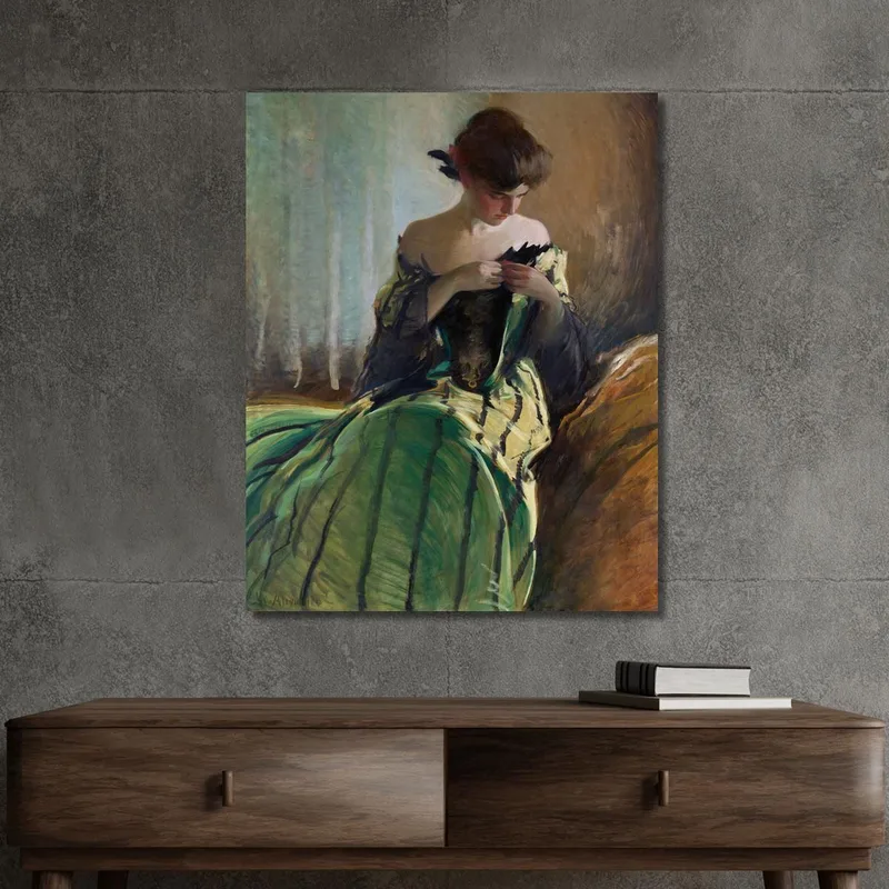 Studio In Nero E Verde John White Alexander