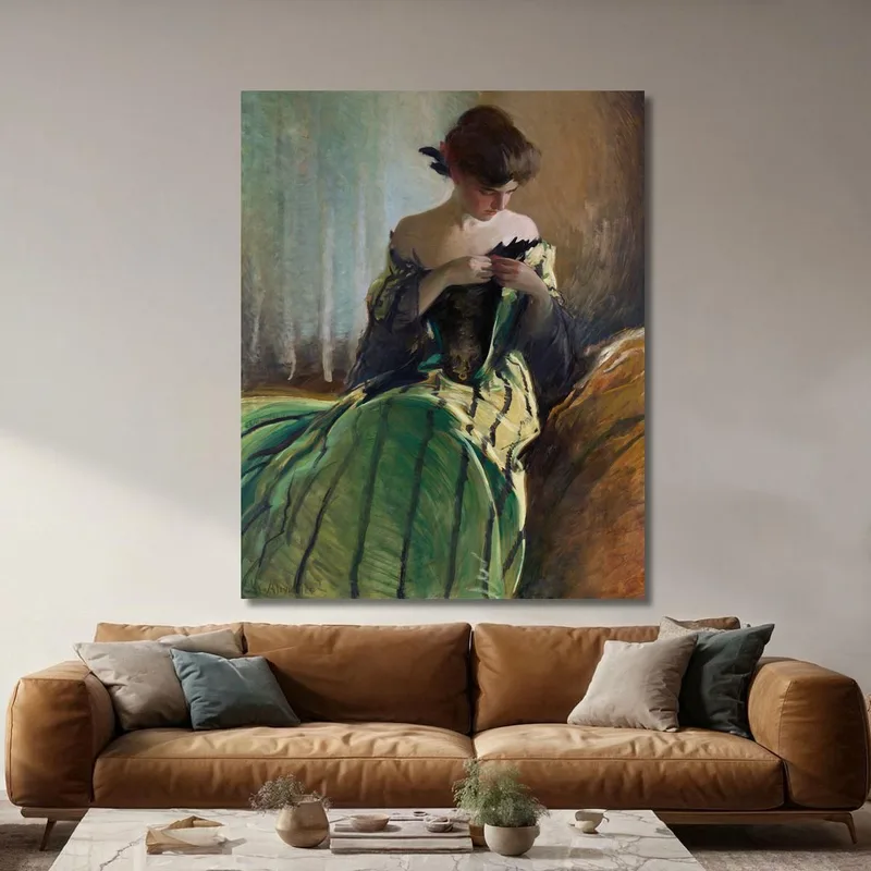 Studio In Nero E Verde John White Alexander
