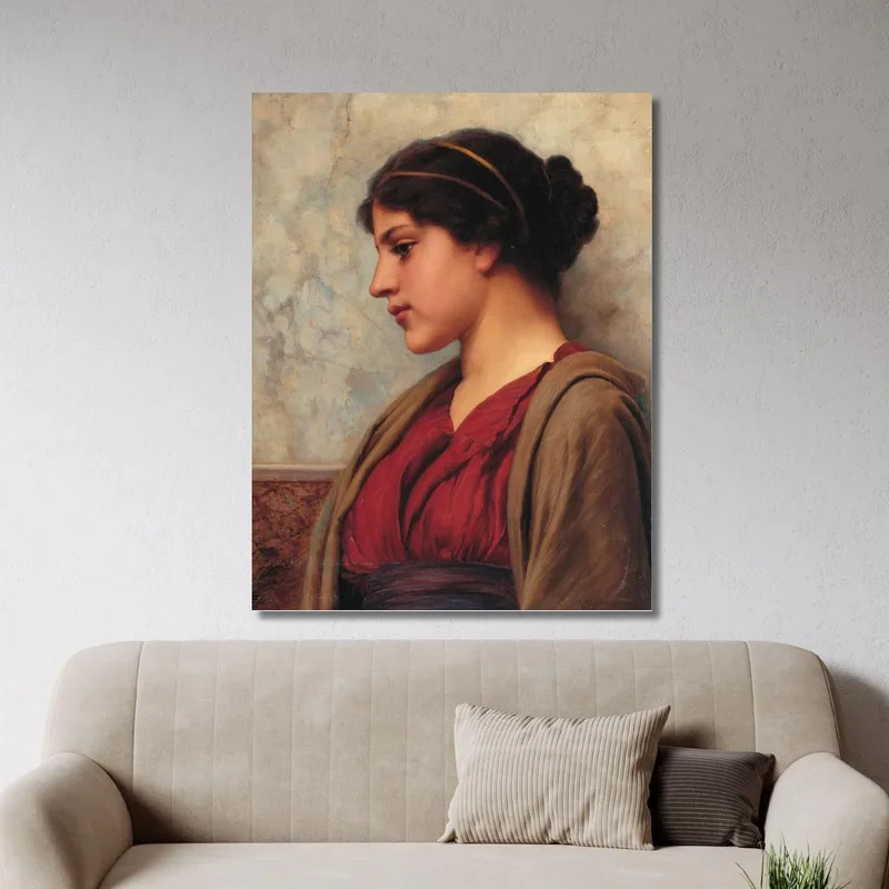Una Belleza Clásica Pensamientos Lejanos John William Godward