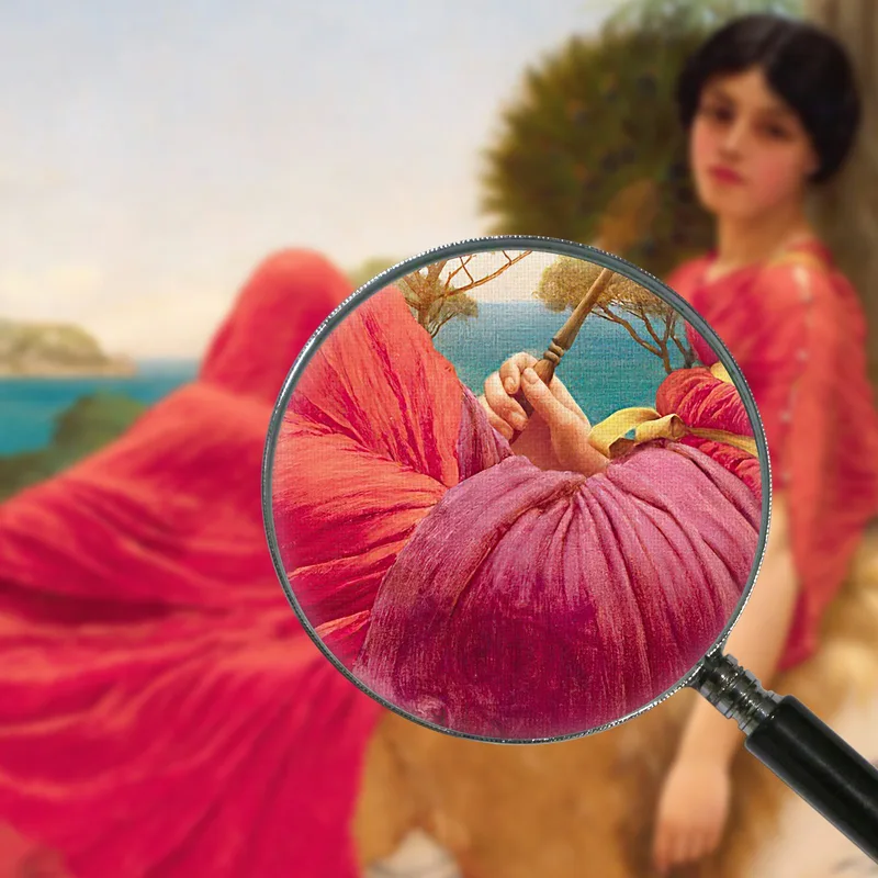 Apoyado Contra Una Columna John William Godward