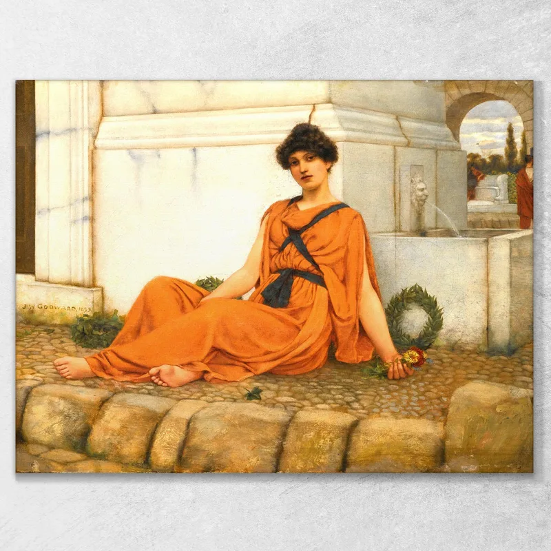 Reposa La Niña De Las Flores John William Godward