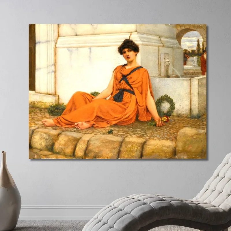 Reposa La Niña De Las Flores John William Godward