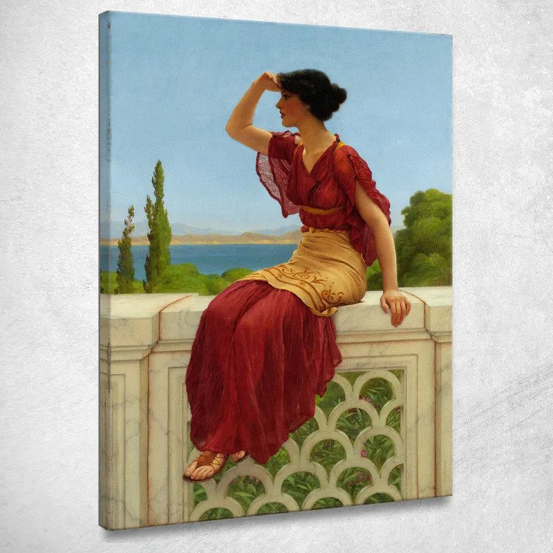 Il Segnale John William Godward quadro stampa su tela