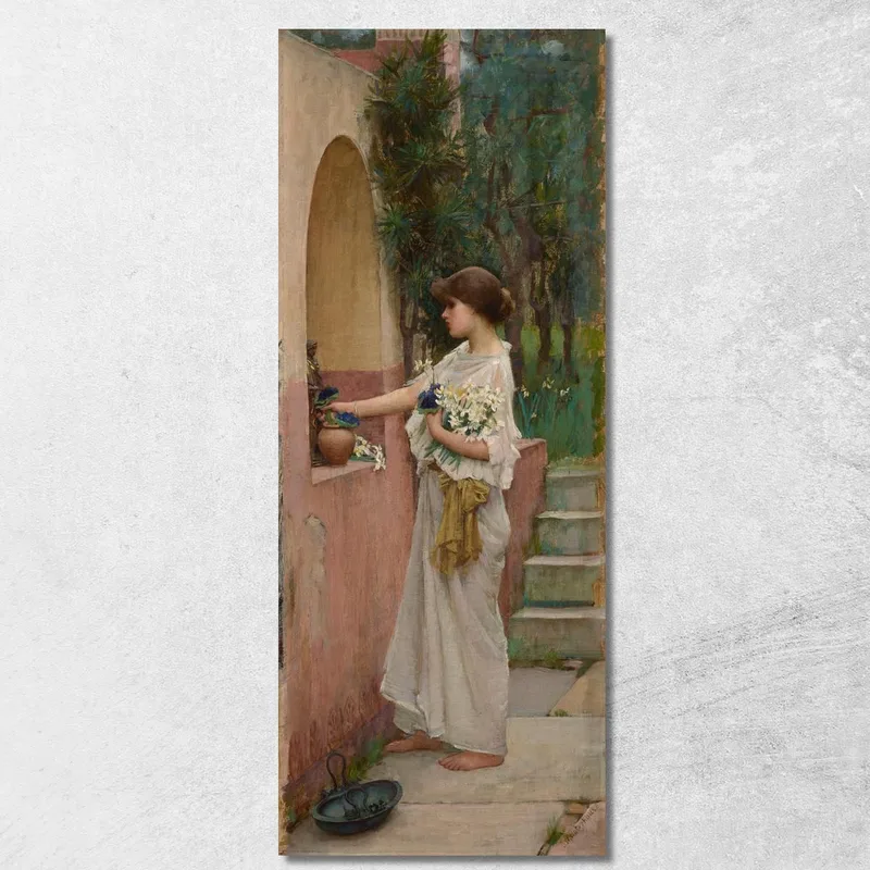 Ein Römisches Opfer John William Waterhouse drucken auf leinwand