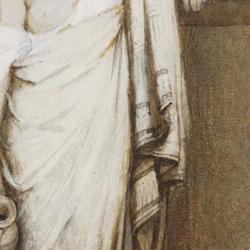 Eine Junge Römische Frau In Einem Klassischen Interieur John William Waterhouse