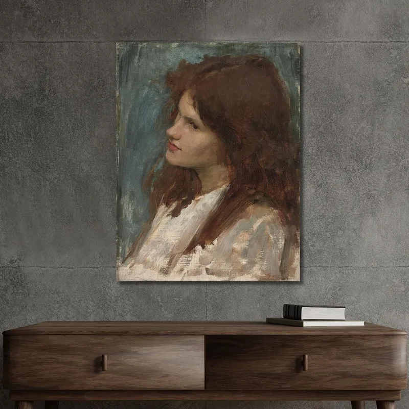 Kopf Eines Mädchens John William Waterhouse
