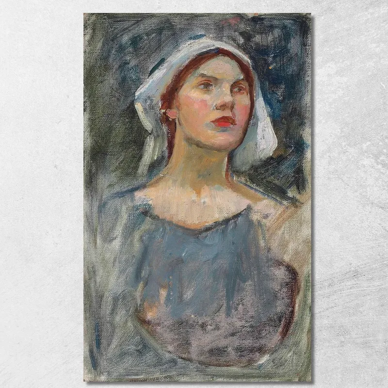Kopfstudie Für 'Der Verzauberte Garten' John William Waterhouse drucken auf leinwand