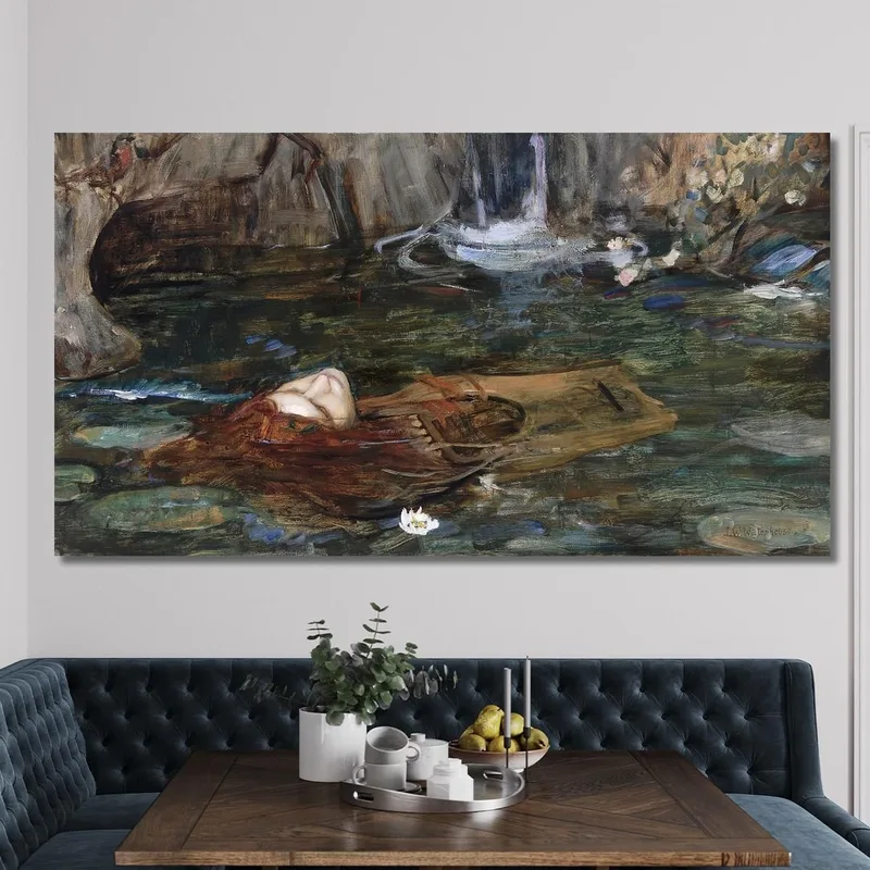 Studie Für Nymphen Die Den Kopf Des Orpheus Finden John William Waterhouse