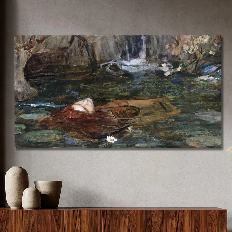 Studie Für Nymphen Die Den Kopf Des Orpheus Finden John William Waterhouse
