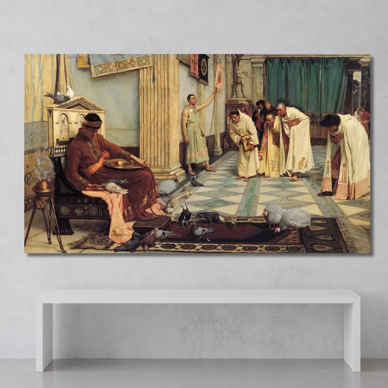 Die Favoriten Des Kaisers Honorius 2 John William Waterhouse