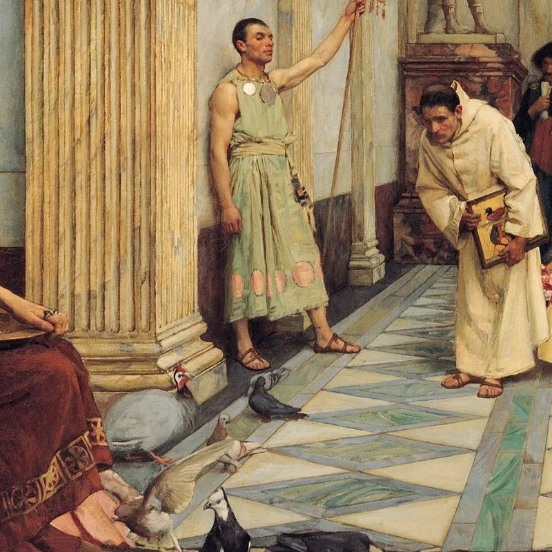 Die Favoriten Des Kaisers Honorius 2 John William Waterhouse