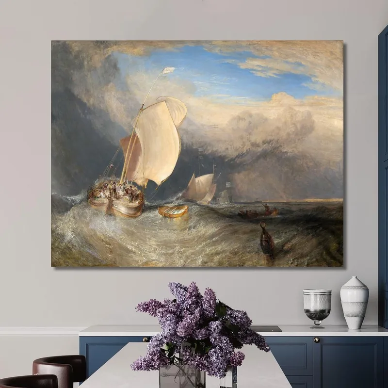 Fishing Boats With Hucksters Bargaining For Fish Joseph Mallord William Turner