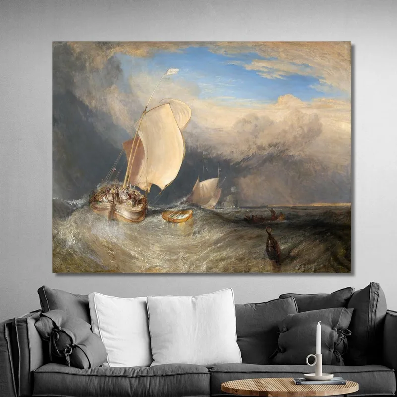 Fishing Boats With Hucksters Bargaining For Fish Joseph Mallord William Turner