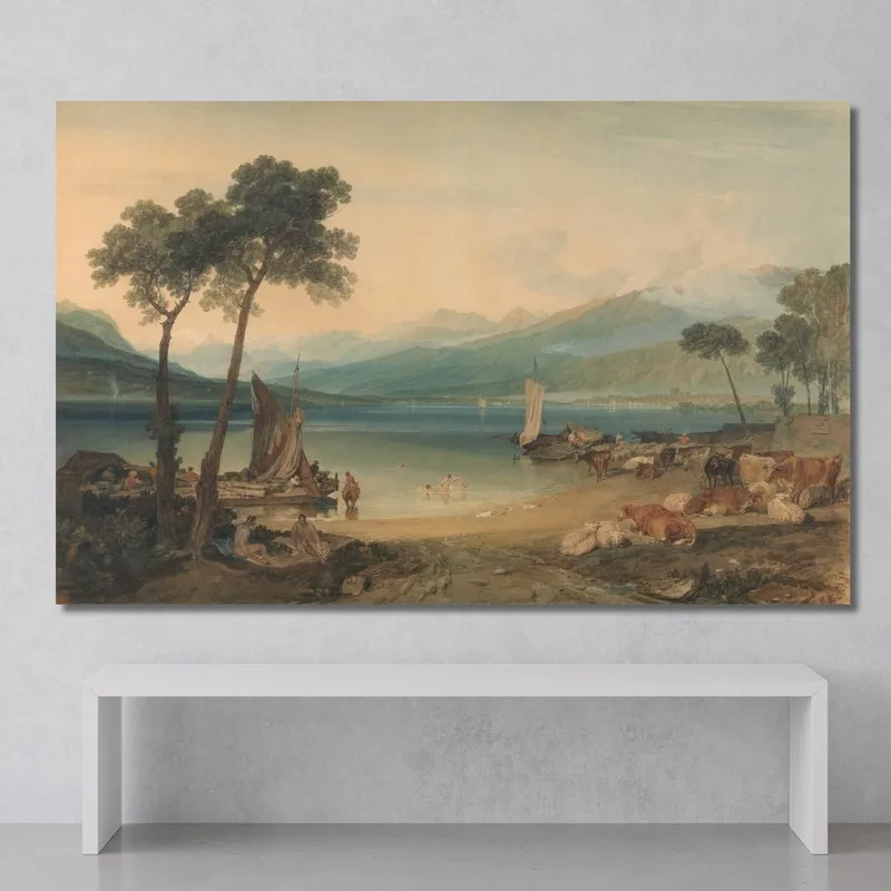 Lac Léman Et Mont Blanc Joseph Mallord William Turner