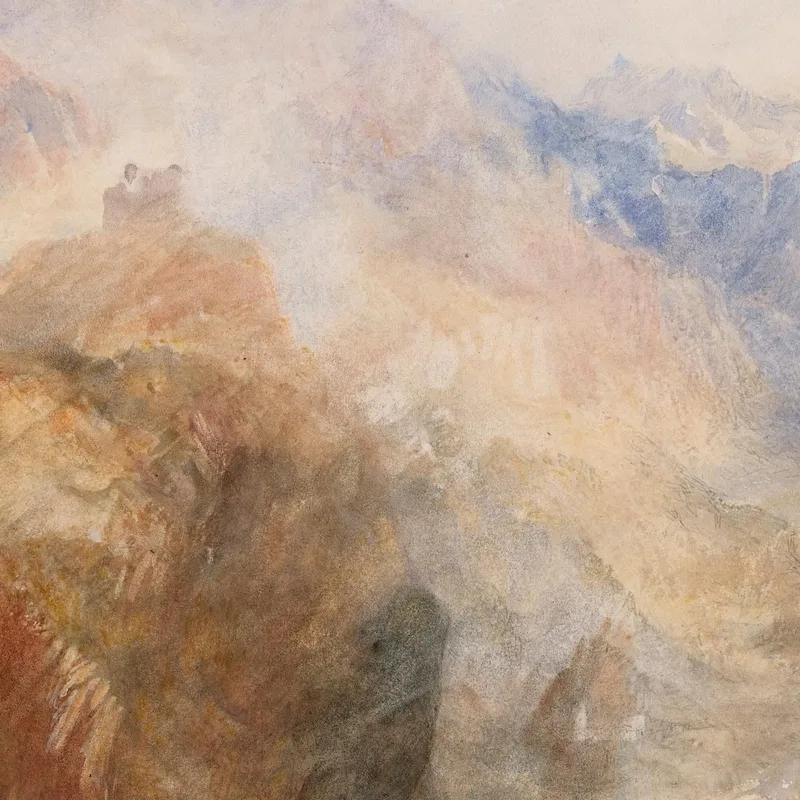 Montjovet Desde Abajo San Vicente Mirando Hacia El Val D'Aosta Hacia Berriaz Joseph Mallord William Turner