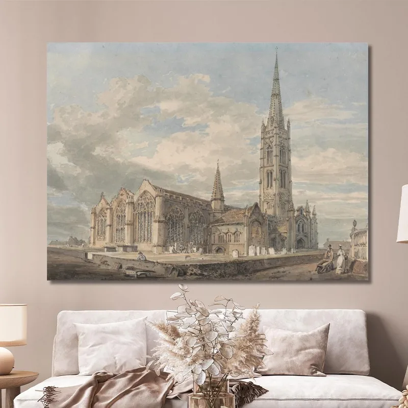 Vista Nord-Est Della Chiesa Di Grantham Lincolnshire Joseph Mallord William Turner