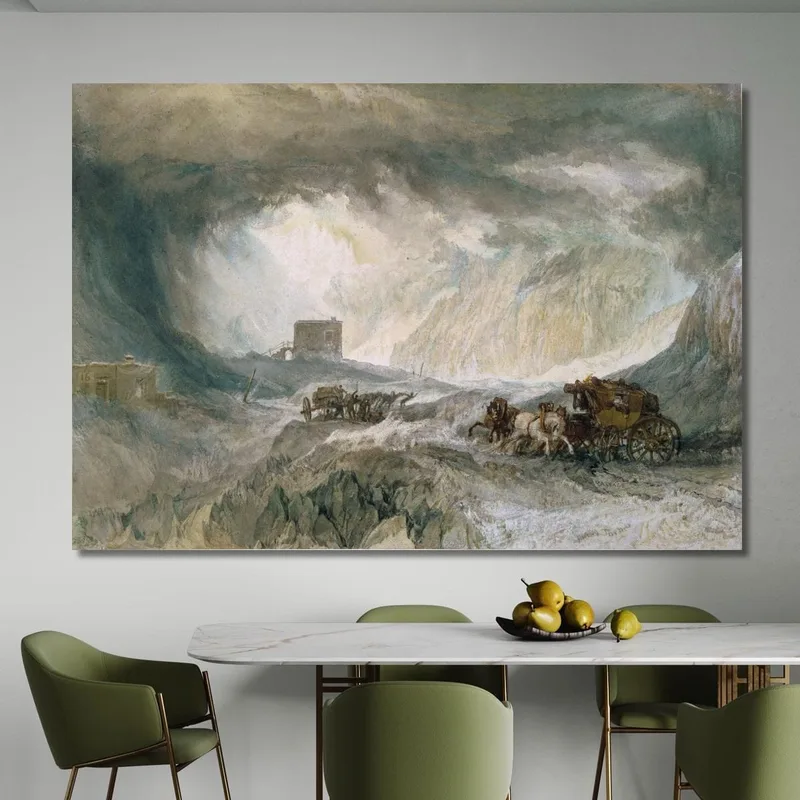 Tormenta De Nieve Mont Cenis Joseph Mallord William Turner