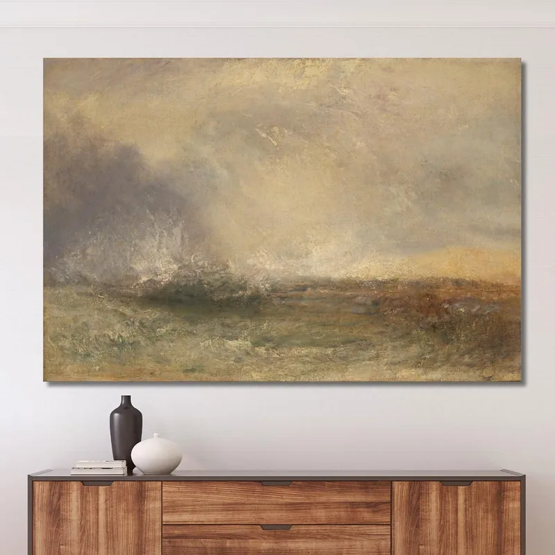 Mar Tempestuoso Rompiendo En La Orilla Joseph Mallord William Turner