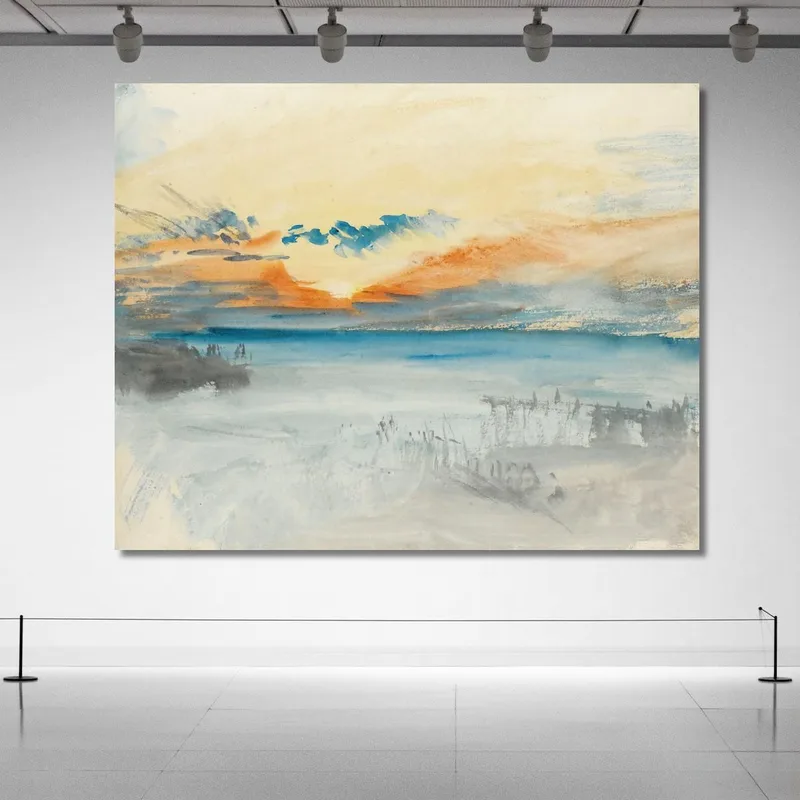 Puesta De Sol Sobre El Agua Joseph Mallord William Turner