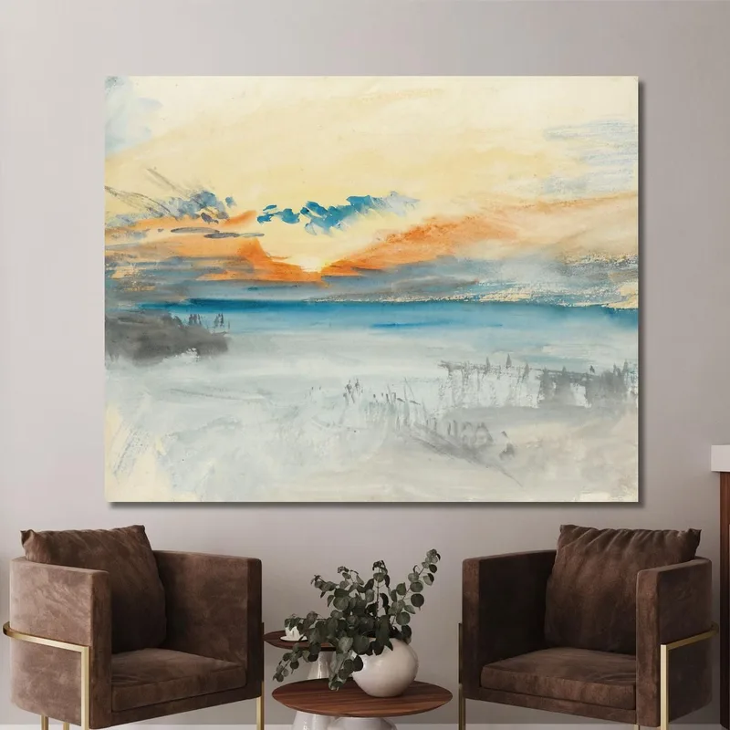 Puesta De Sol Sobre El Agua Joseph Mallord William Turner