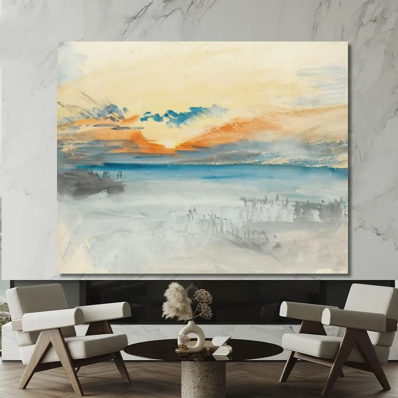 Puesta De Sol Sobre El Agua Joseph Mallord William Turner