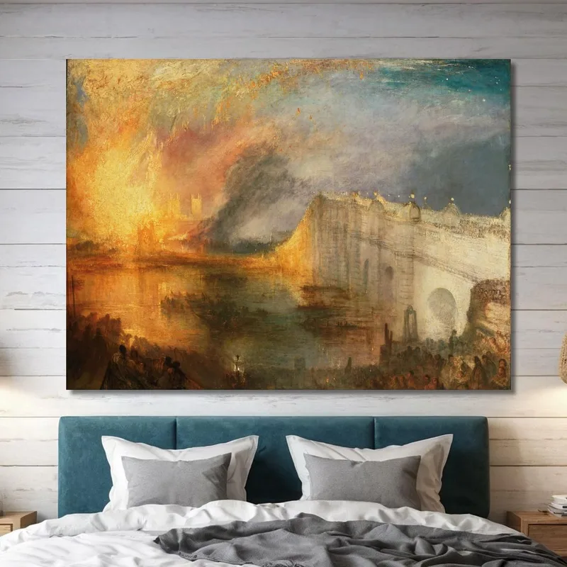 La Quema De Las Cámaras De Los Lores Y De Los Comunes El 16 De Octubre De 1834 Joseph Mallord William Turner