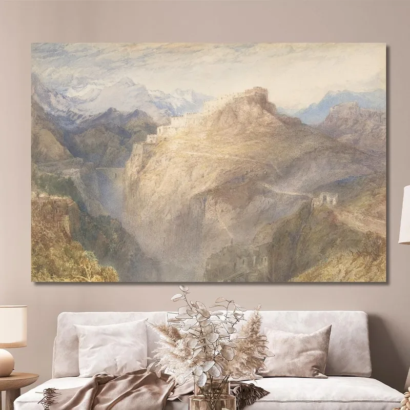 El Fuerte De L'Esseillon Val De La Maurienne Francia Joseph Mallord William Turner