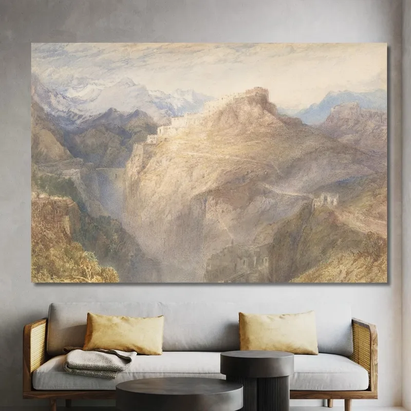 El Fuerte De L'Esseillon Val De La Maurienne Francia Joseph Mallord William Turner
