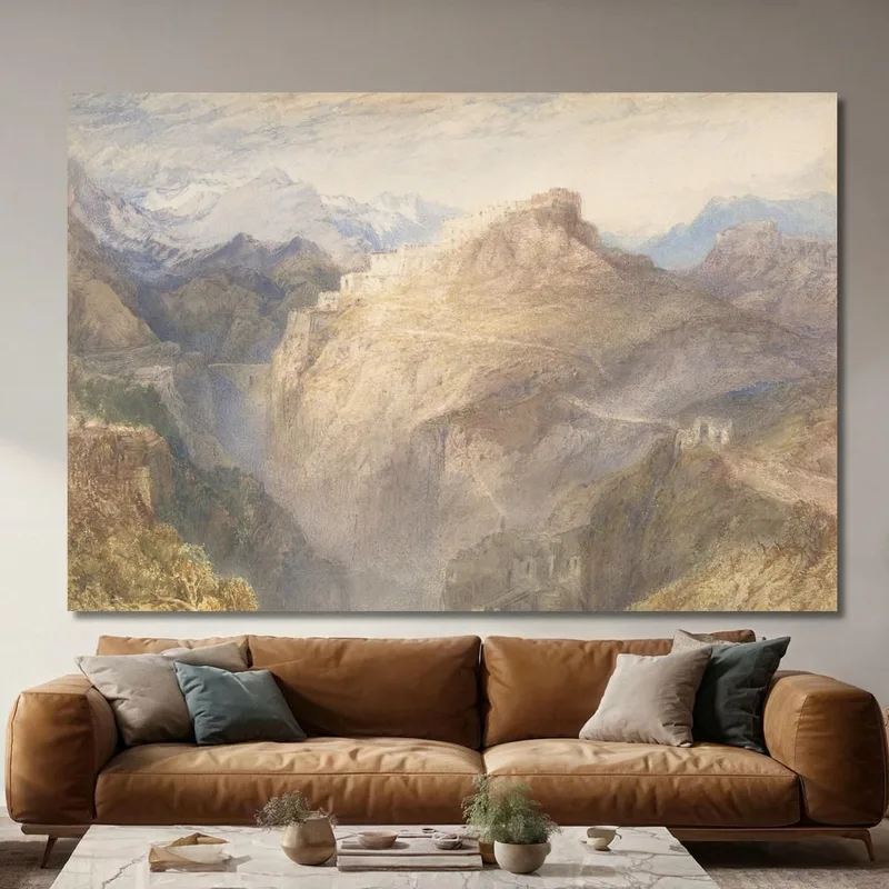 El Fuerte De L'Esseillon Val De La Maurienne Francia Joseph Mallord William Turner