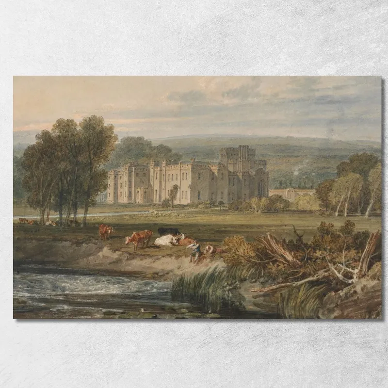 View Of Hampton Court Herefordshire From The Southeast Joseph Mallord William Turner canvas print