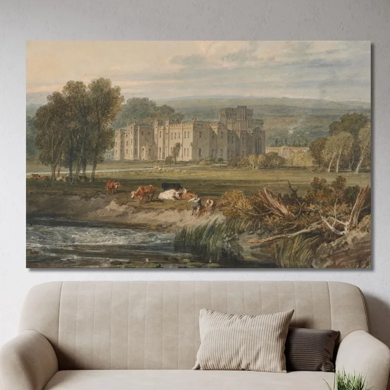 Vista De Hampton Court Herefordshire Desde El Sureste Joseph Mallord William Turner