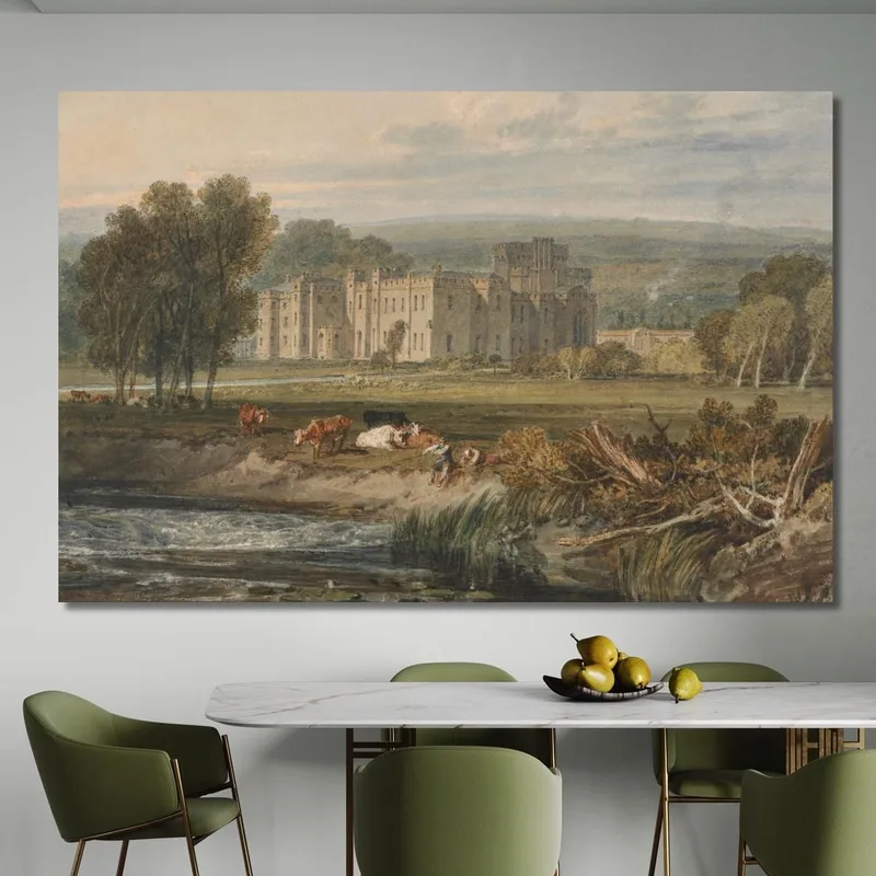 Vista De Hampton Court Herefordshire Desde El Sureste Joseph Mallord William Turner