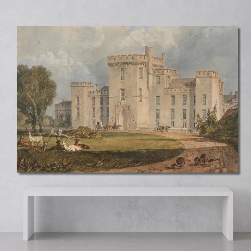 Vista De Hampton Court Hertefordshire Desde El Noroeste Joseph Mallord William Turner