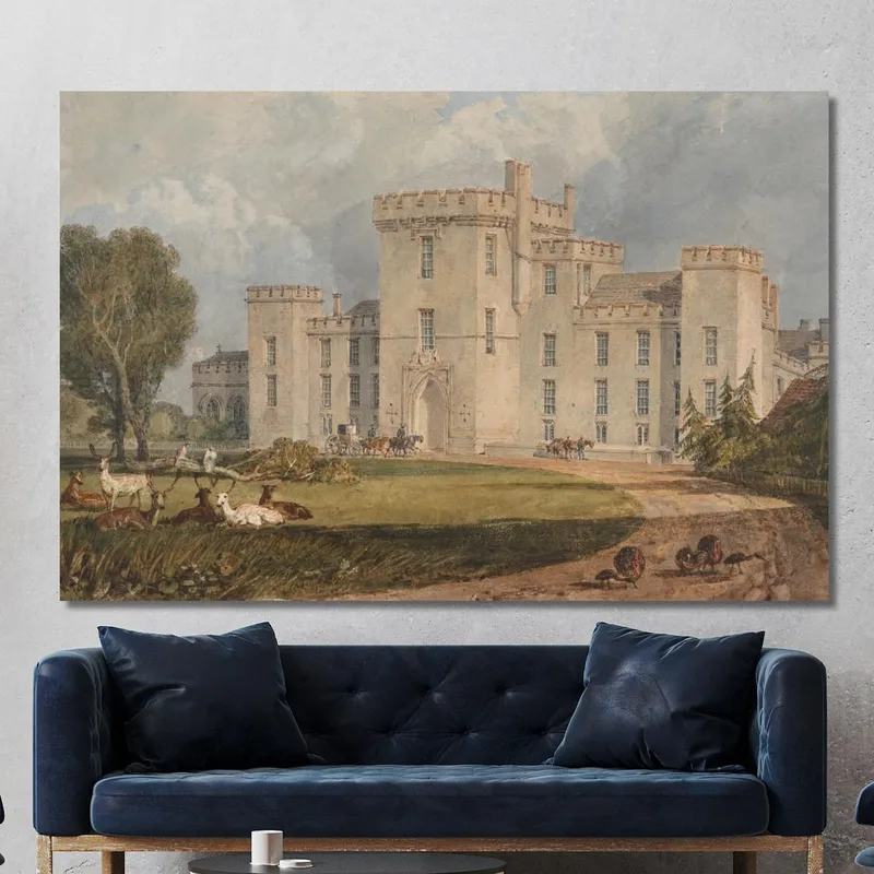 Vista De Hampton Court Hertefordshire Desde El Noroeste Joseph Mallord William Turner