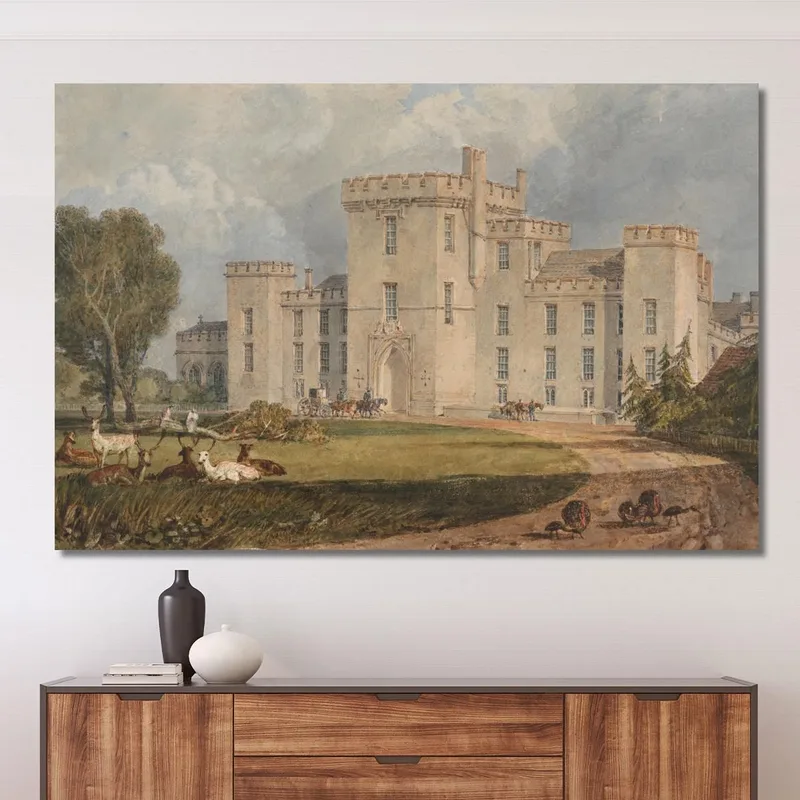 Vista De Hampton Court Hertefordshire Desde El Noroeste Joseph Mallord William Turner