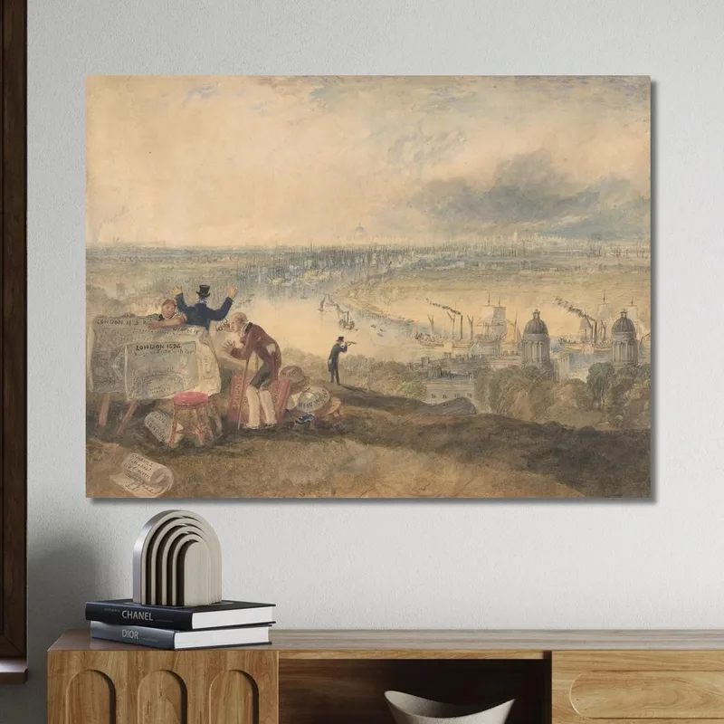 View Of London From Greenwich Joseph Mallord William Turner