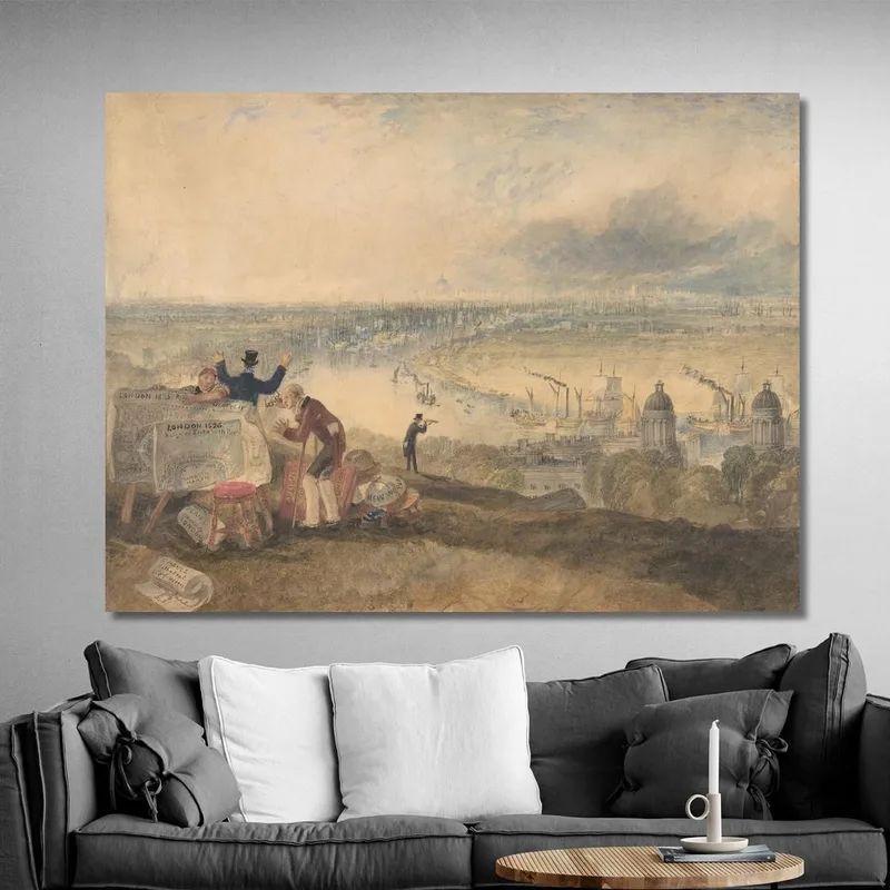 View Of London From Greenwich Joseph Mallord William Turner