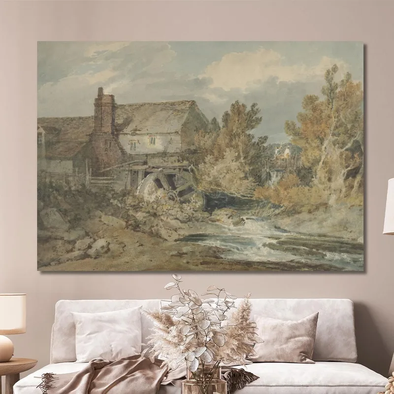 Wassermühle In Der Nähe Eines Fließenden Baches Joseph Mallord William Turner