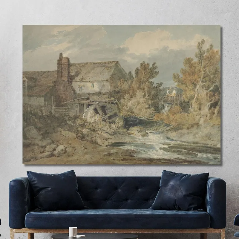 Wassermühle In Der Nähe Eines Fließenden Baches Joseph Mallord William Turner