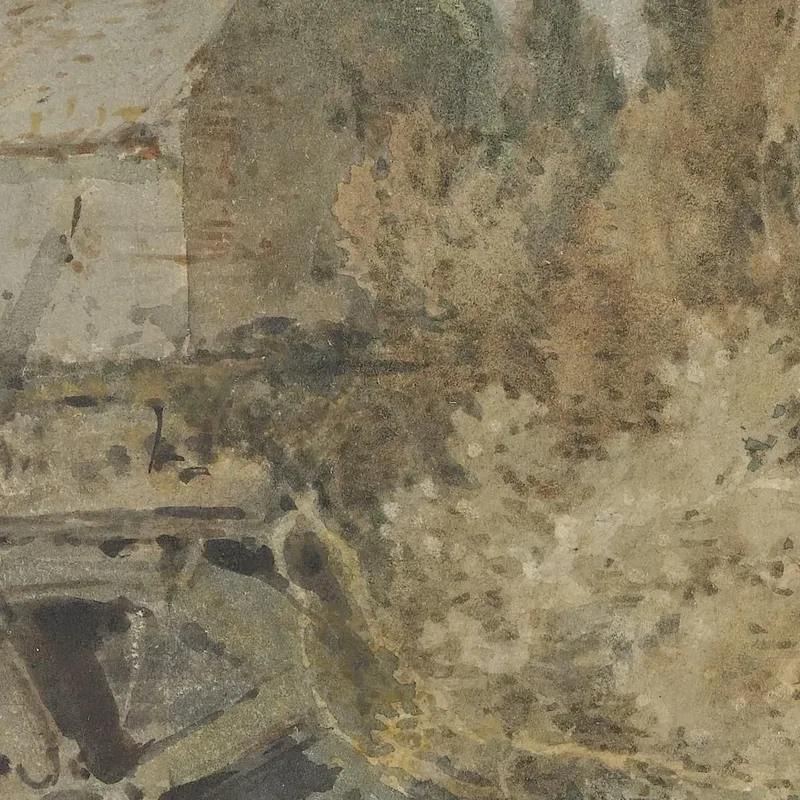 Wassermühle In Der Nähe Eines Fließenden Baches Joseph Mallord William Turner