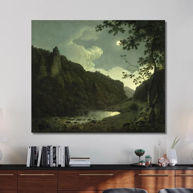 Dovedale Im Mondlicht Joseph Wright of Derby