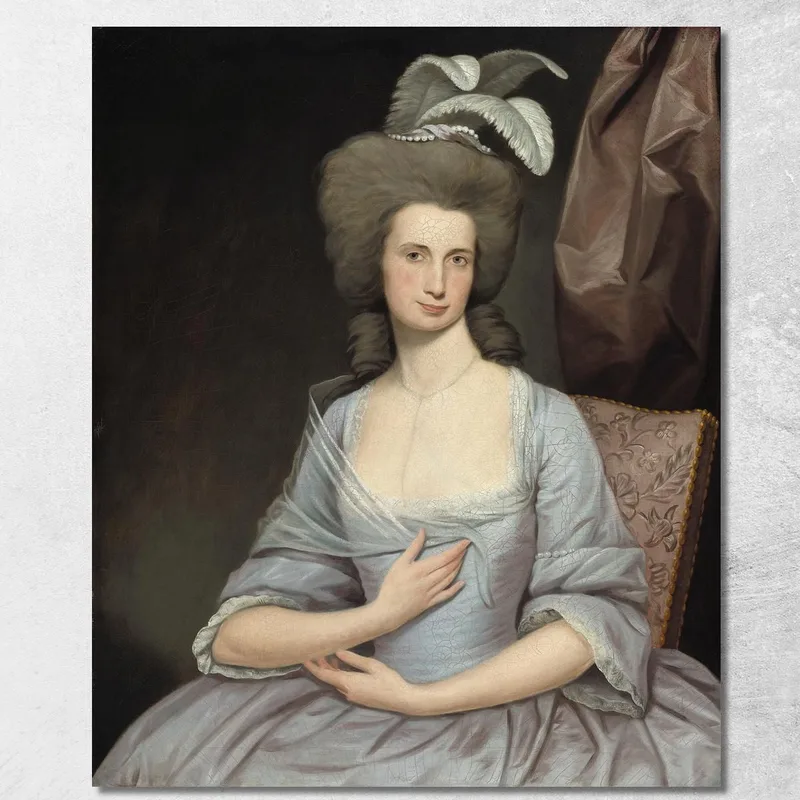 Elizabeth Stevens Carle Joseph Wright of Derby quadro stampa su tela