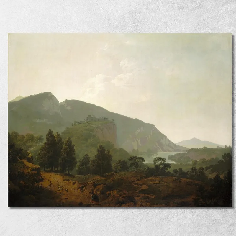 Paesaggio Italiano Joseph Wright of Derby quadro stampa su tela