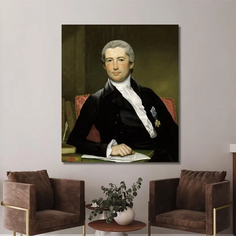 Portrait Of General Giles Joseph Wright of Derby