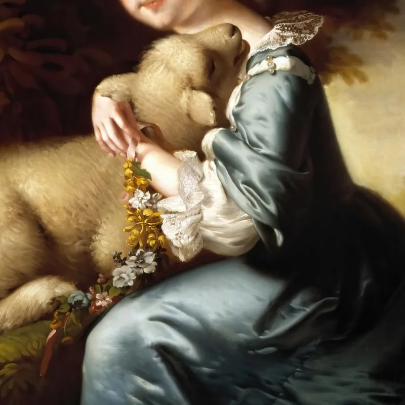 Portrait De Mlle Frances Warren Joseph Wright of Derby