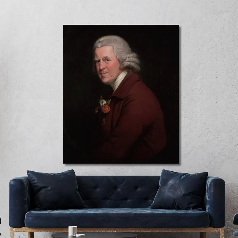 Portrait Of Old John Head Waiter At The King'S Head Inn In Derby Joseph Wright of Derby