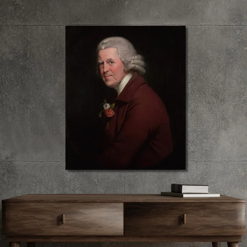 Portrait Of Old John Head Waiter At The King'S Head Inn In Derby Joseph Wright of Derby
