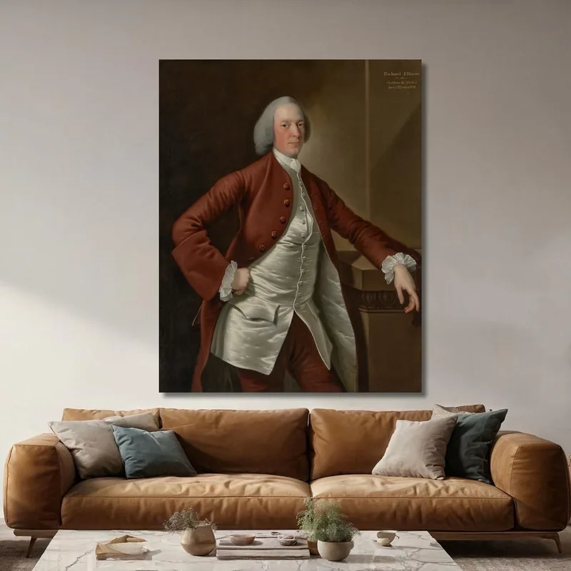Portrait De Richard Ellison Joseph Wright of Derby